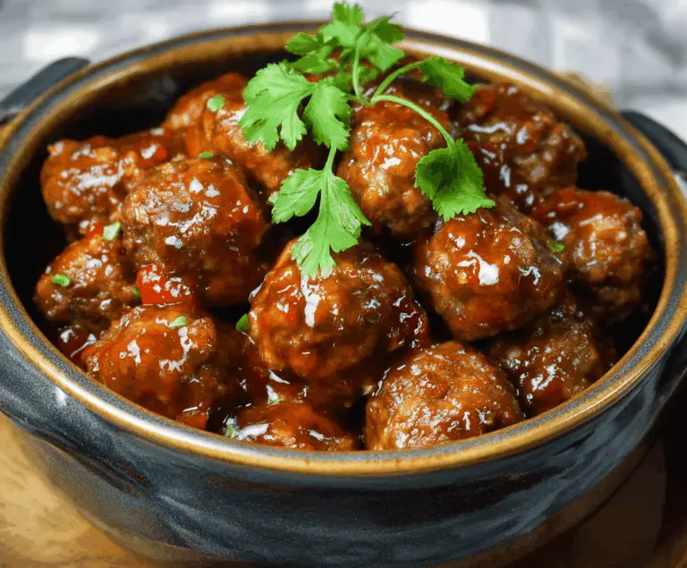 Sweet Chili Meatballs Crockpot