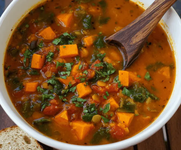 Sweet Potato and Vegetable Soup Delight