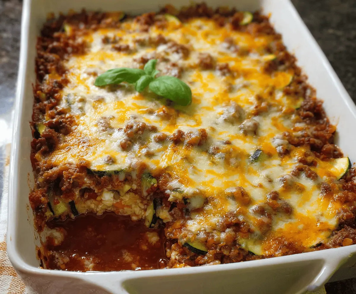 Zucchini Pizza Casserole