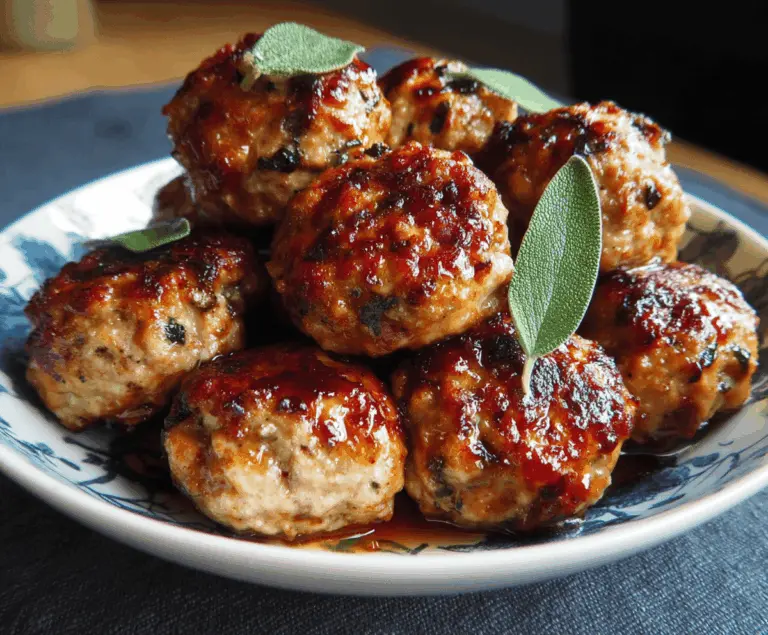 Apple & Sage Turkey Meatballs