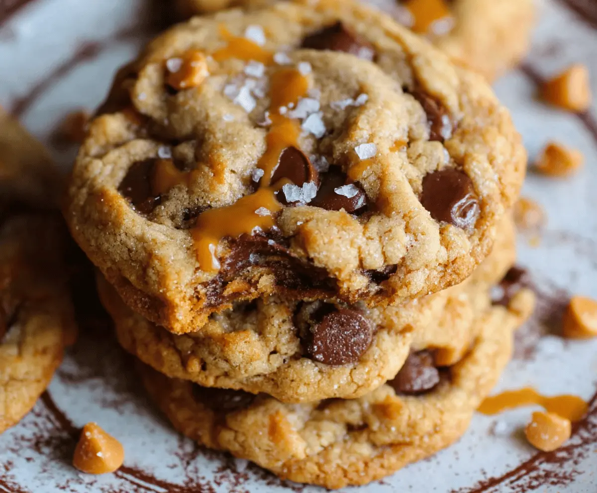 Best Ever Butterscotch Chocolate Chip Cookies with Sea Salt – Irresistibly Gooey & Sweet!
