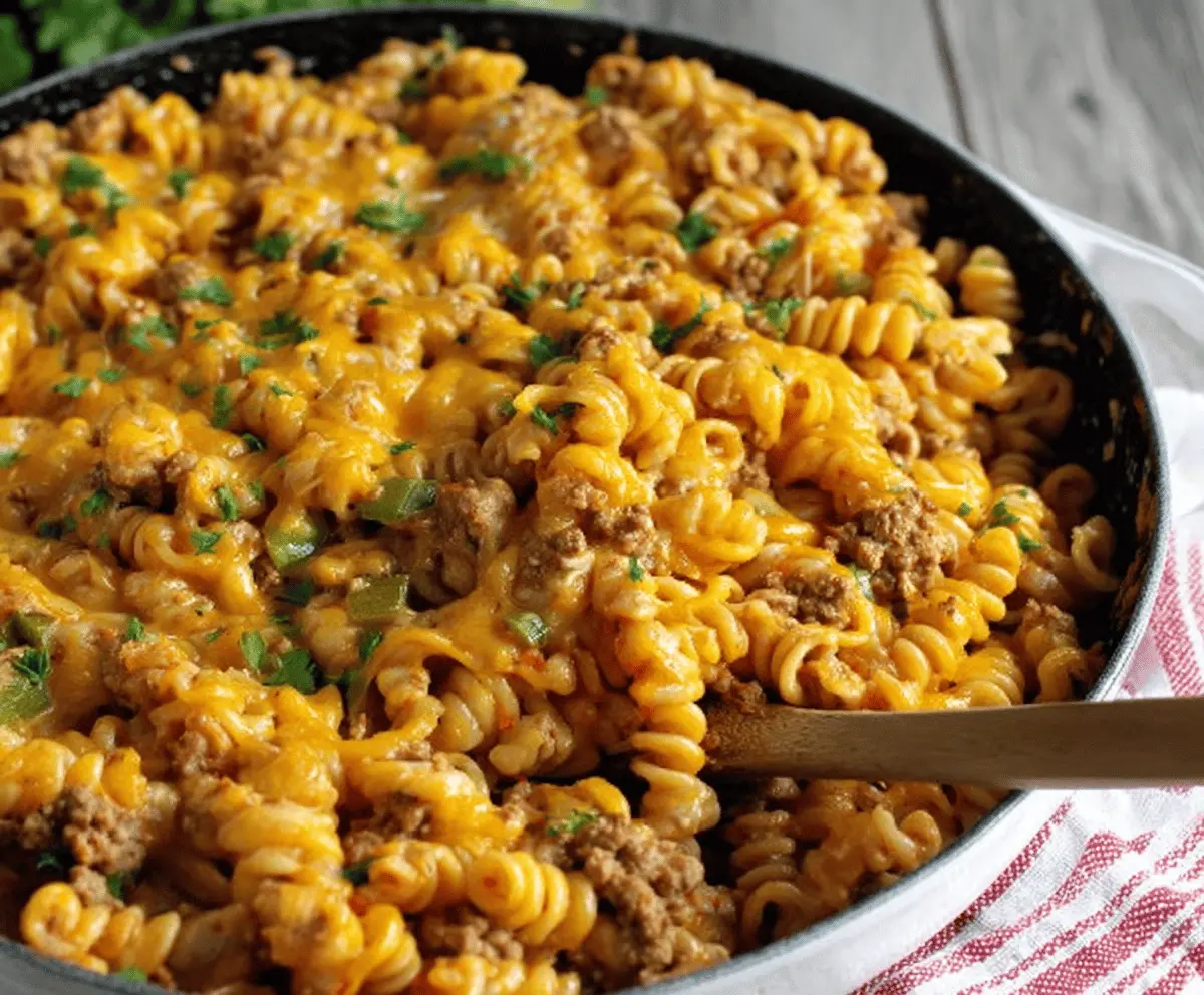 Cheesy Ground Turkey Pasta Recipe – Creamy & Easy Comfort Food