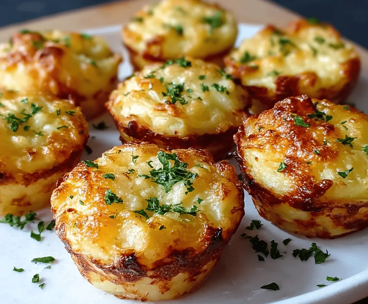 Delicious cheesy mashed potato puffs served on a plate, perfect for snacks or appetizers