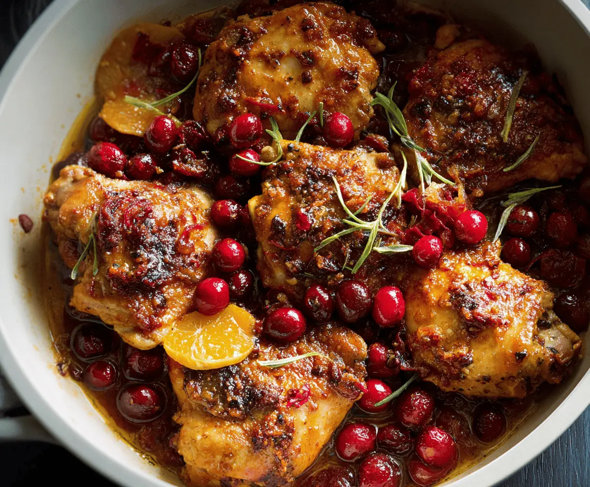 Easy Cranberry Orange Chicken Recipe – Tangy and Delicious Dinner
