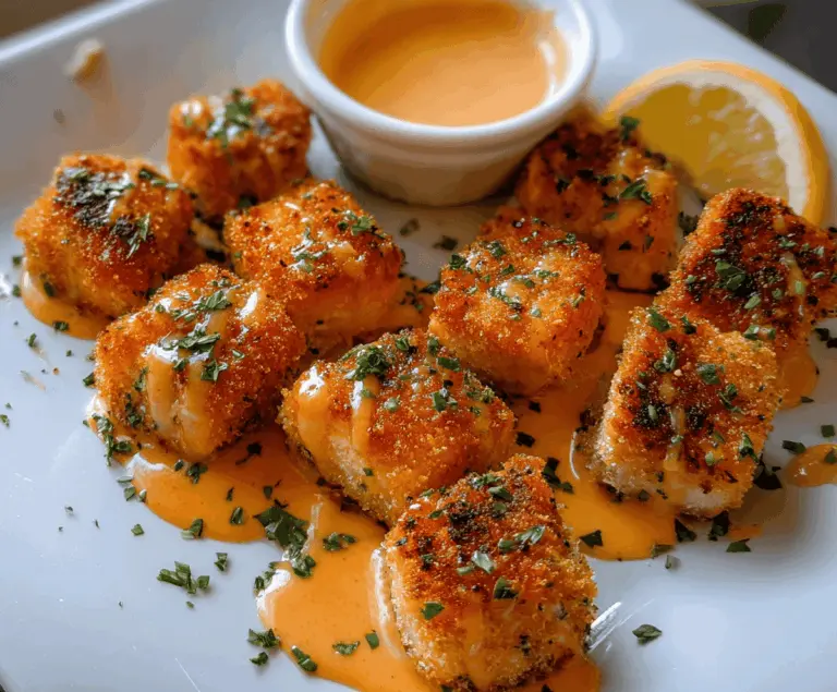 Crispy Bang Bang Salmon Bites