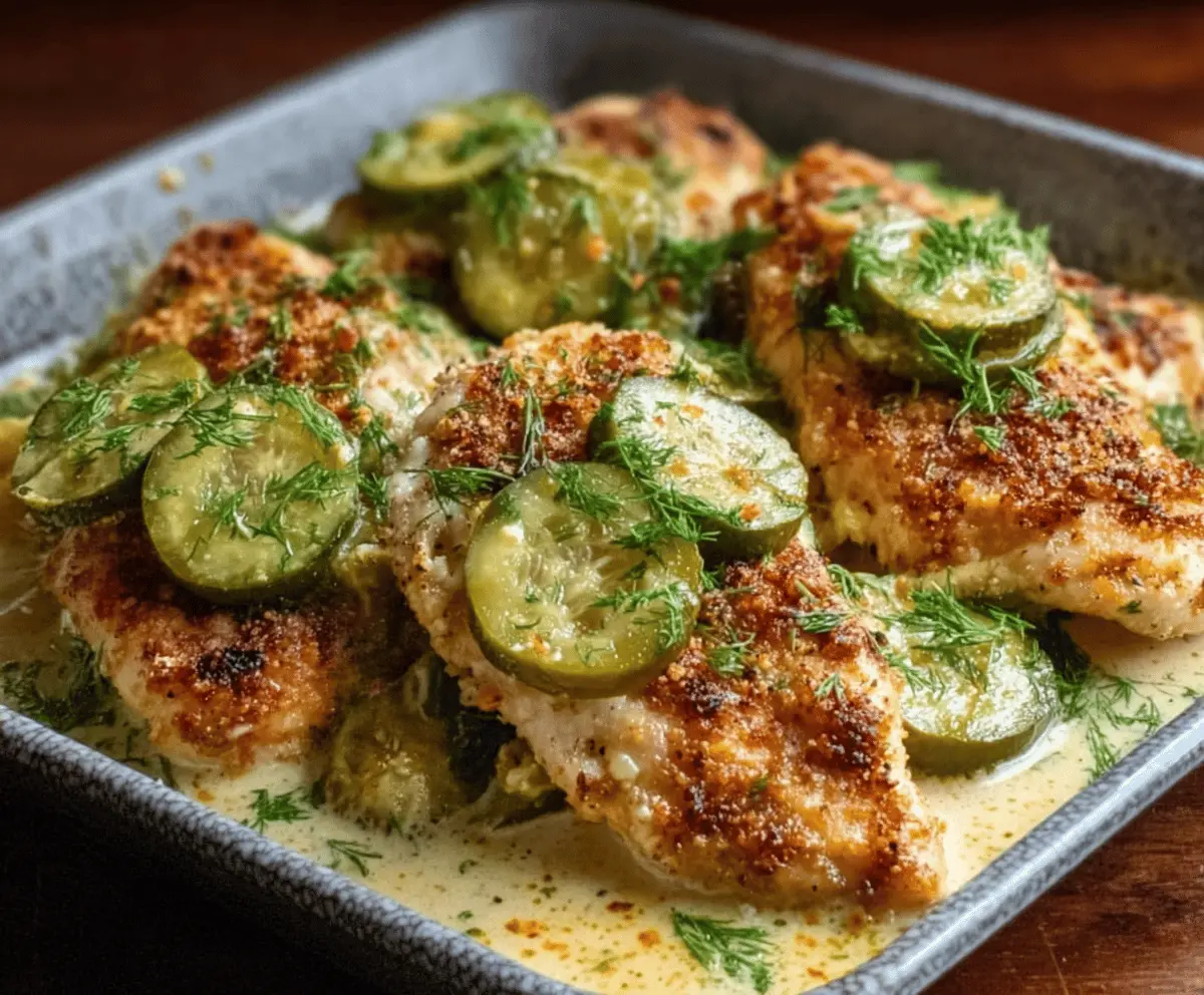 Crispy Dill Pickle Parmesan Chicken Recipe