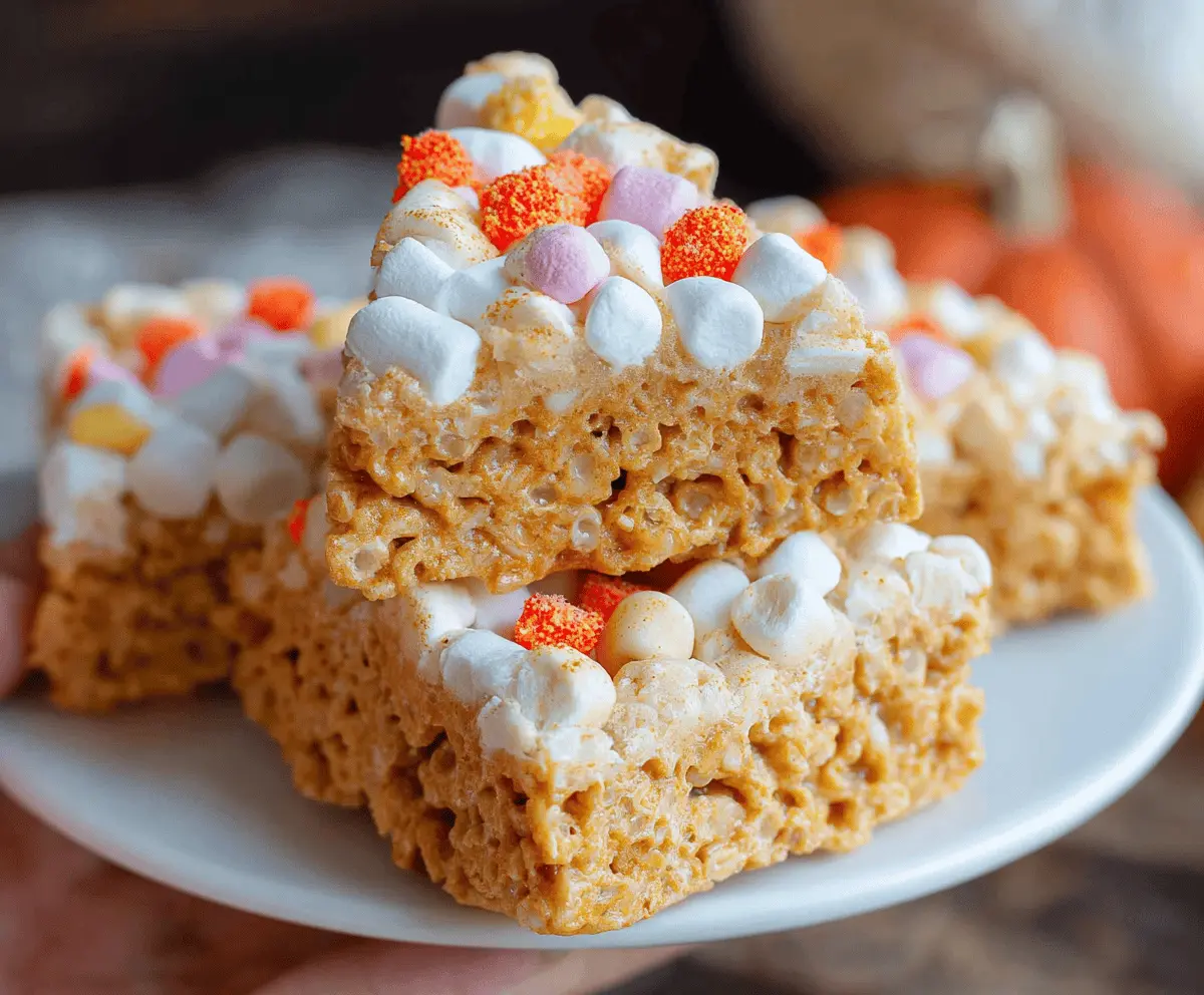 Easy Pumpkin Pie Marshmallow Treats Recipe – Quick & Delicious Fall Dessert