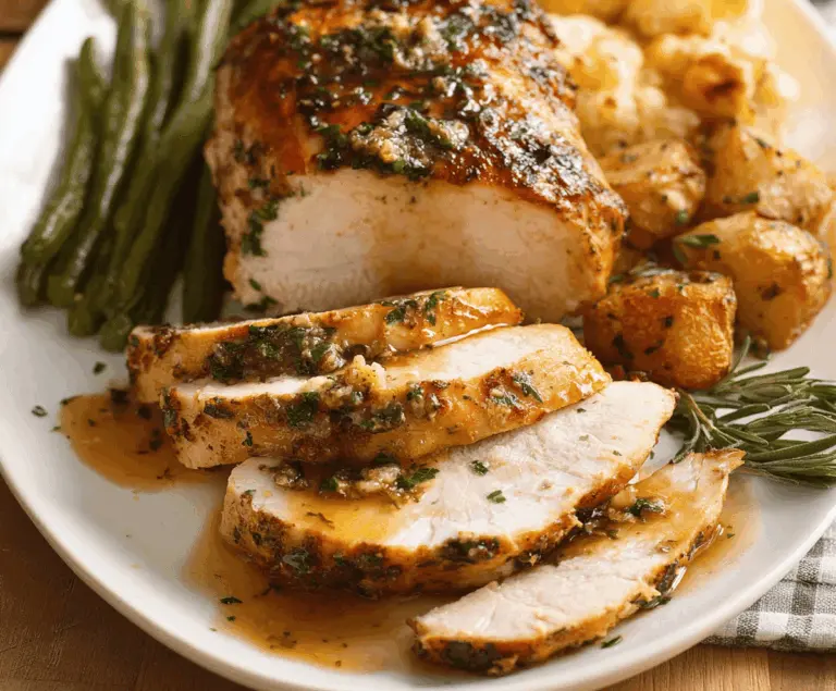 Garlic Herb Slow Cooker Turkey Breast