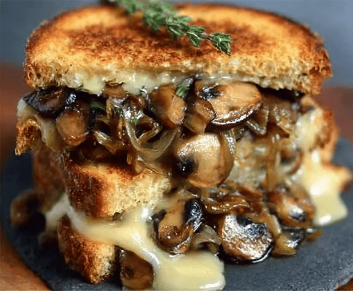 Ultimate Grilled Cheese with Gouda, Roasted Mushrooms & Onions