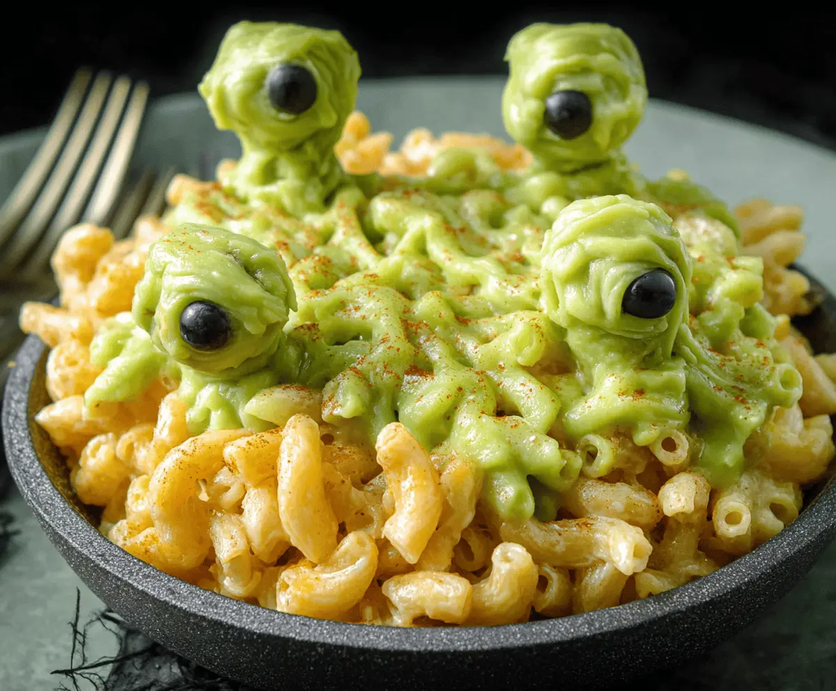 Monster Mac and Cheese Recipe – Easy Creepy Halloween Dinner Idea