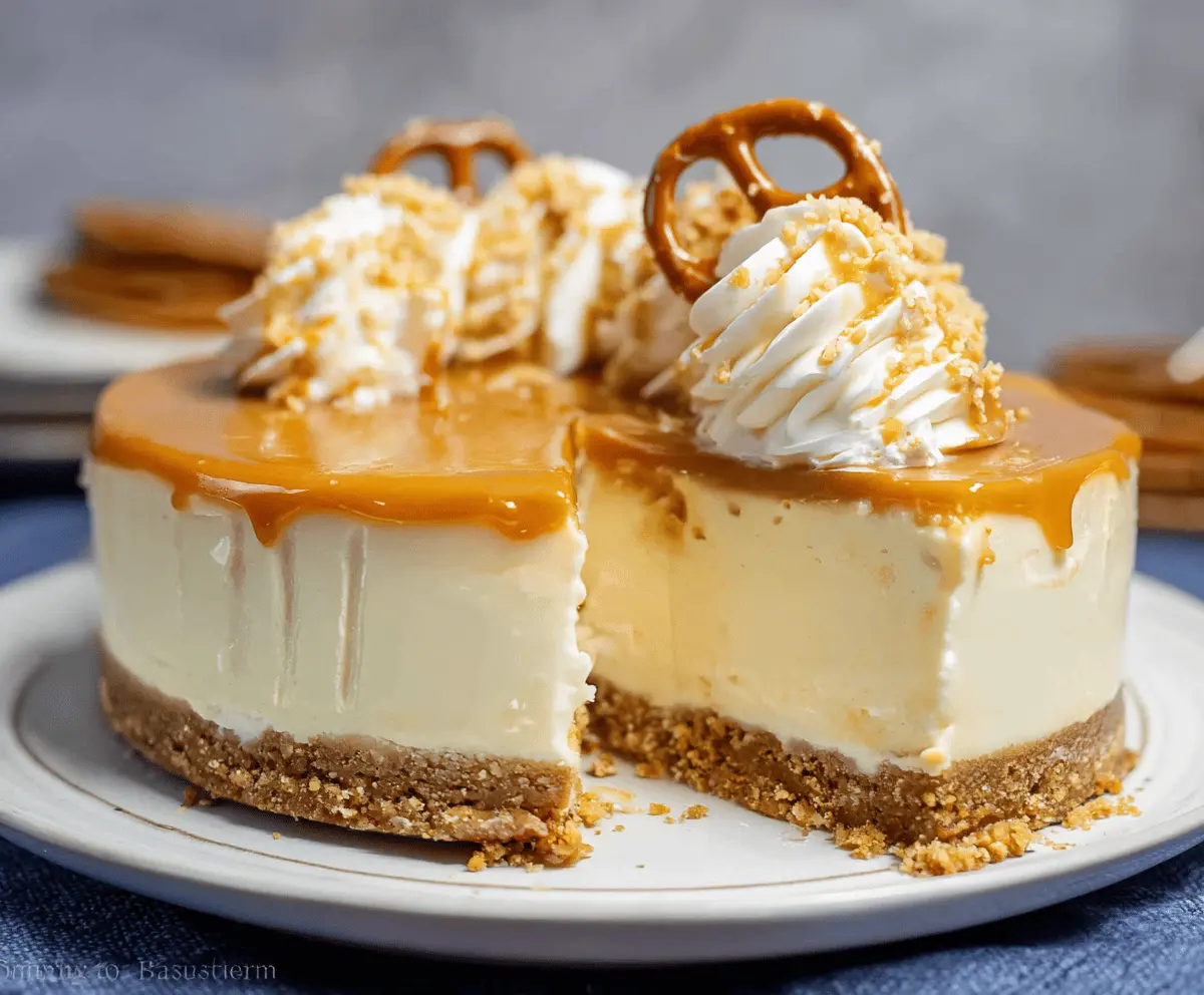 No Bake Salted Caramel Cheesecake Recipe – Easy & Delicious!