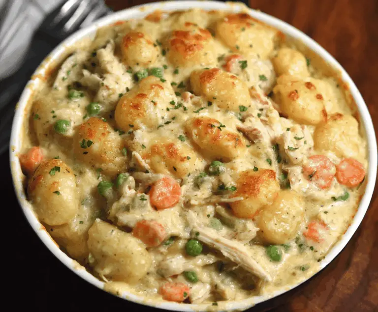 One Pot Gnocchi Chicken Pot Pie