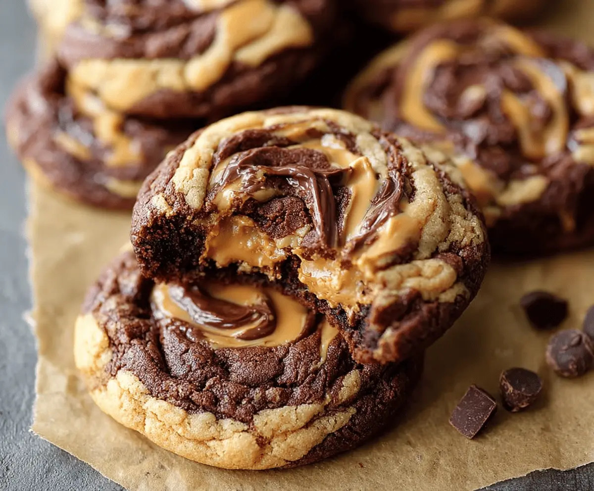 Irresistible Peanut Butter Brownie Swirl Cookies Recipe