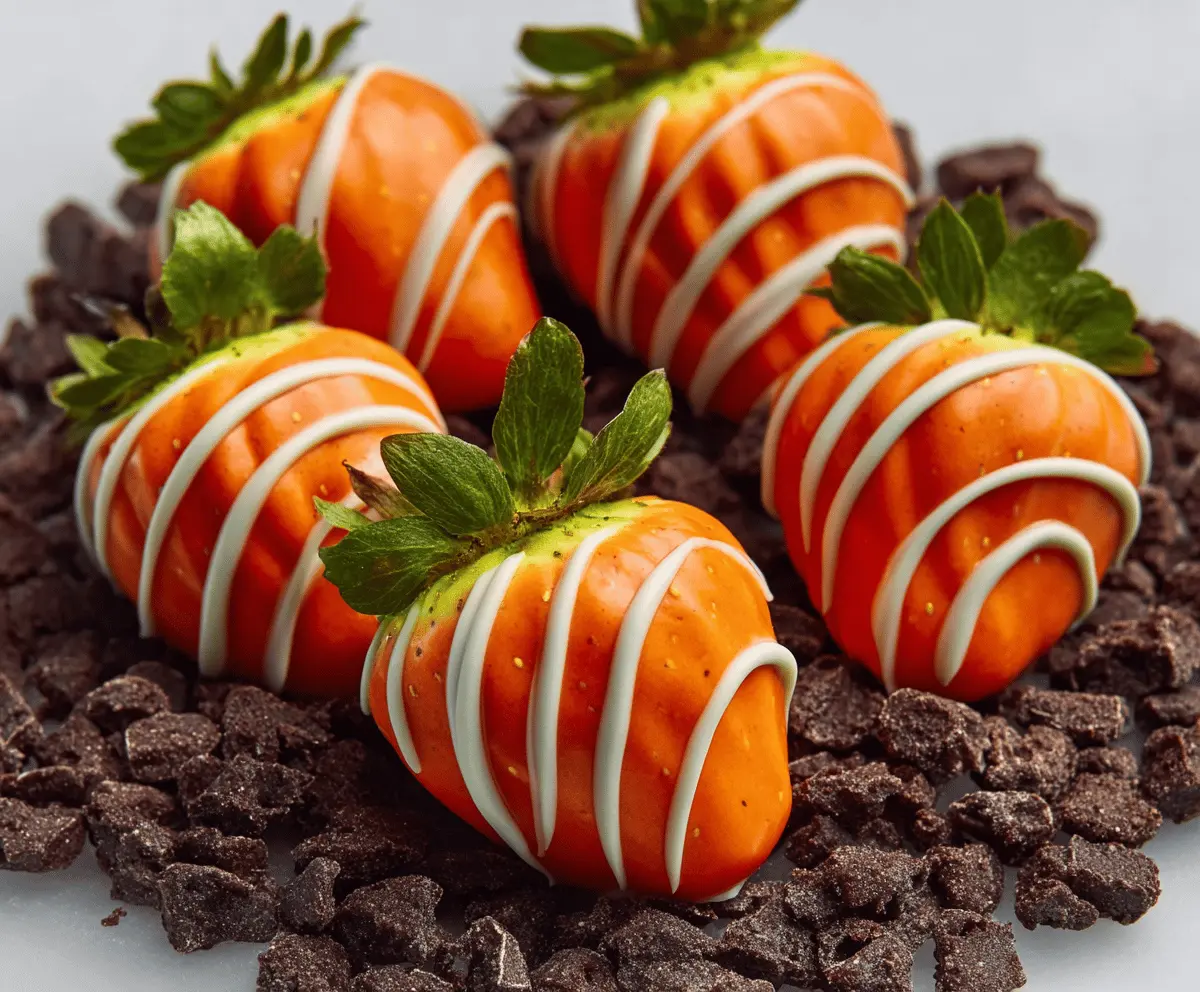 Irresistible Chocolate-Covered Pumpkin Patch Strawberries Recipe