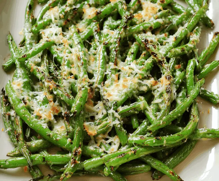 Roasted Parmesan Green Beans
