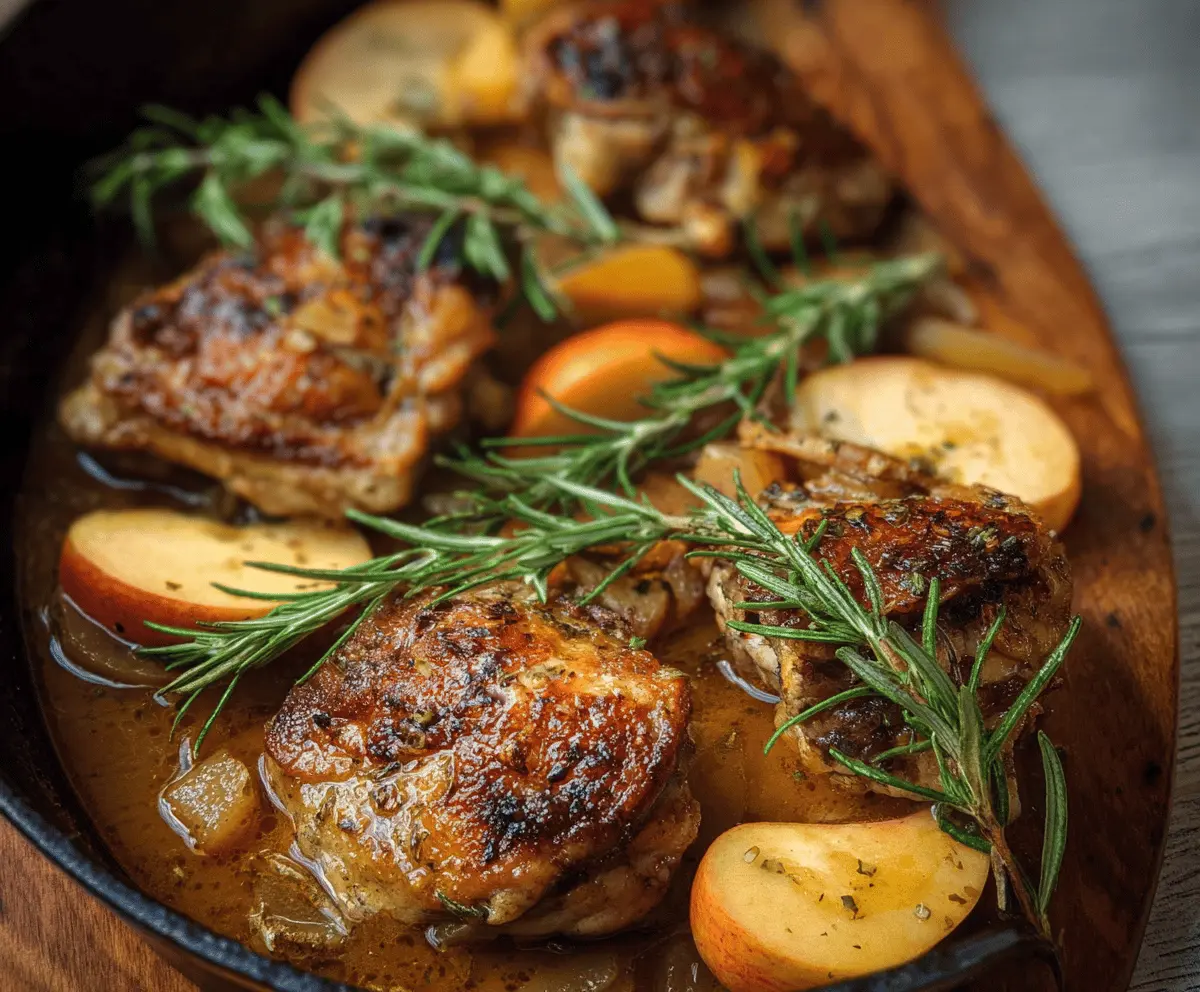 Easy Rosemary Apple Cider Chicken Recipe – Tender & Flavorful
