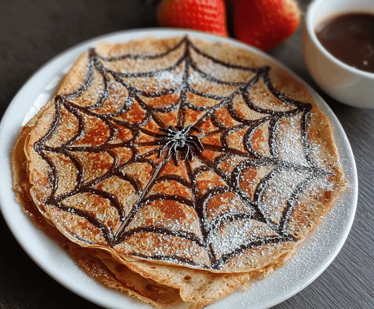 Spiderweb Crepes Recipe – Easy & Stunning Breakfast Idea
