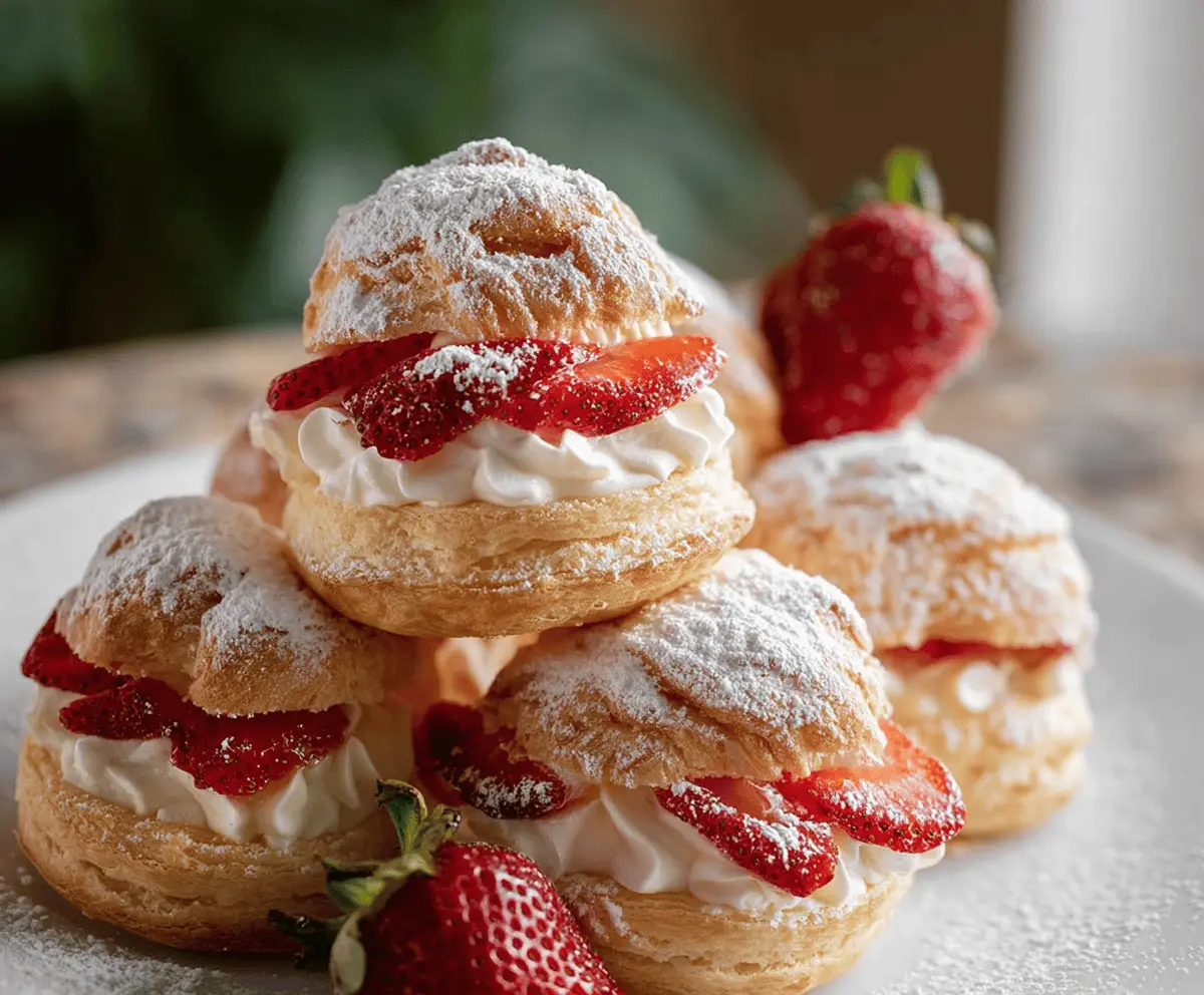Easy Strawberry Cream Puffs Recipe – Light & Delicious Dessert