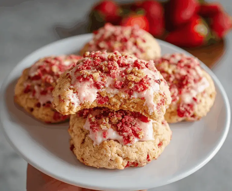 Strawberry Crunch Cookies