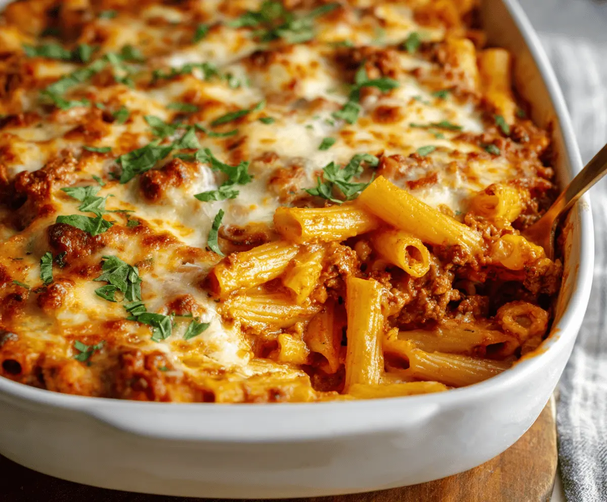 Ultimate Creamy Cheesy Baked Ziti Recipe – Hearty & Delicious