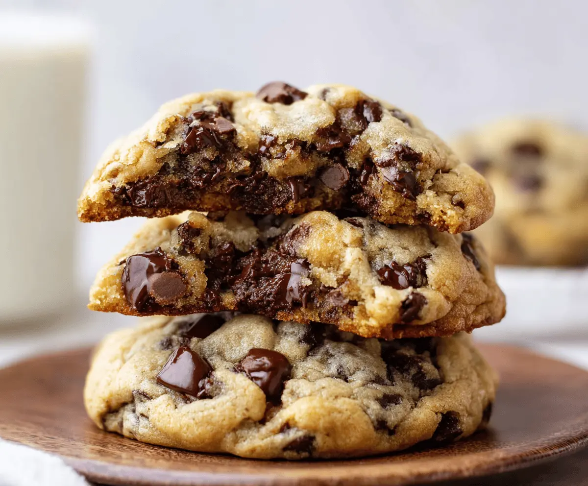 Ultra Thick Chocolate Chip Cookies – Crispy Edges & Gooey Centers
