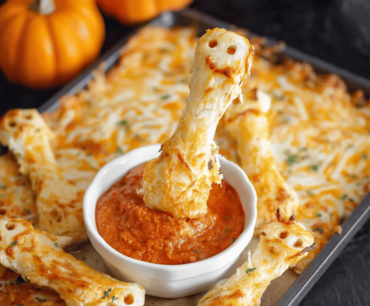 Cheesy Breadstick Bones Recipe – Spooky Halloween Appetizers