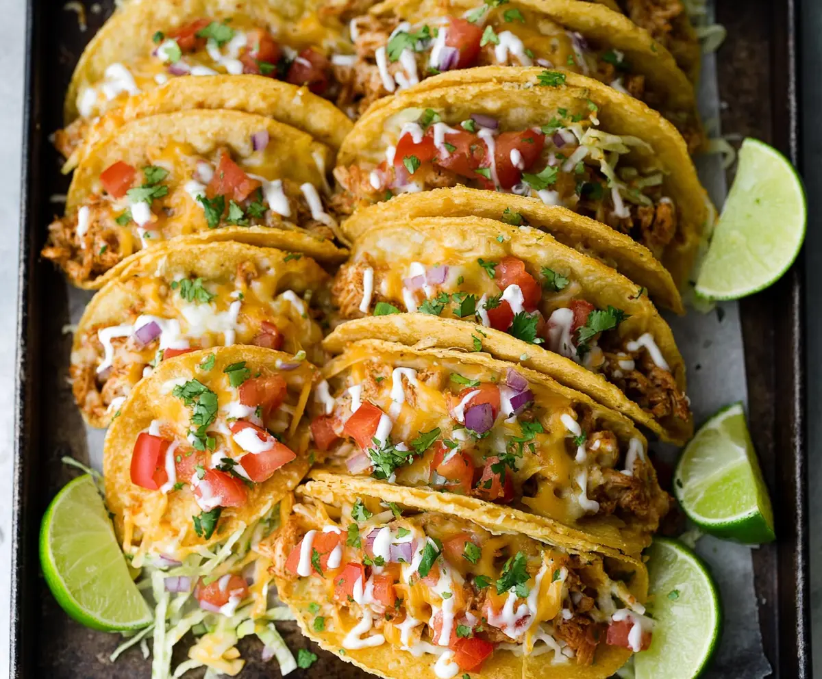 Quick Mini Baked Chicken Tacos