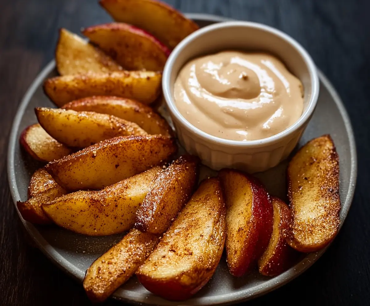 Crispy Air Fried Apple Wedges