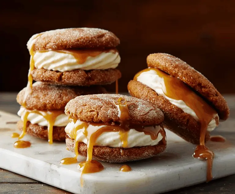 Apple Cider Whoopie Pie Cookies with Caramel