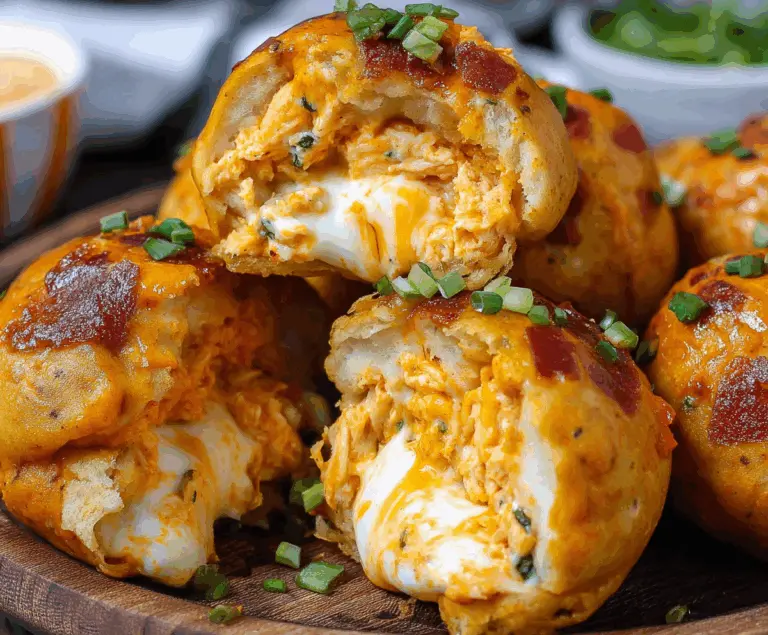 Buffalo Chicken Bacon Mozzarella Bombs