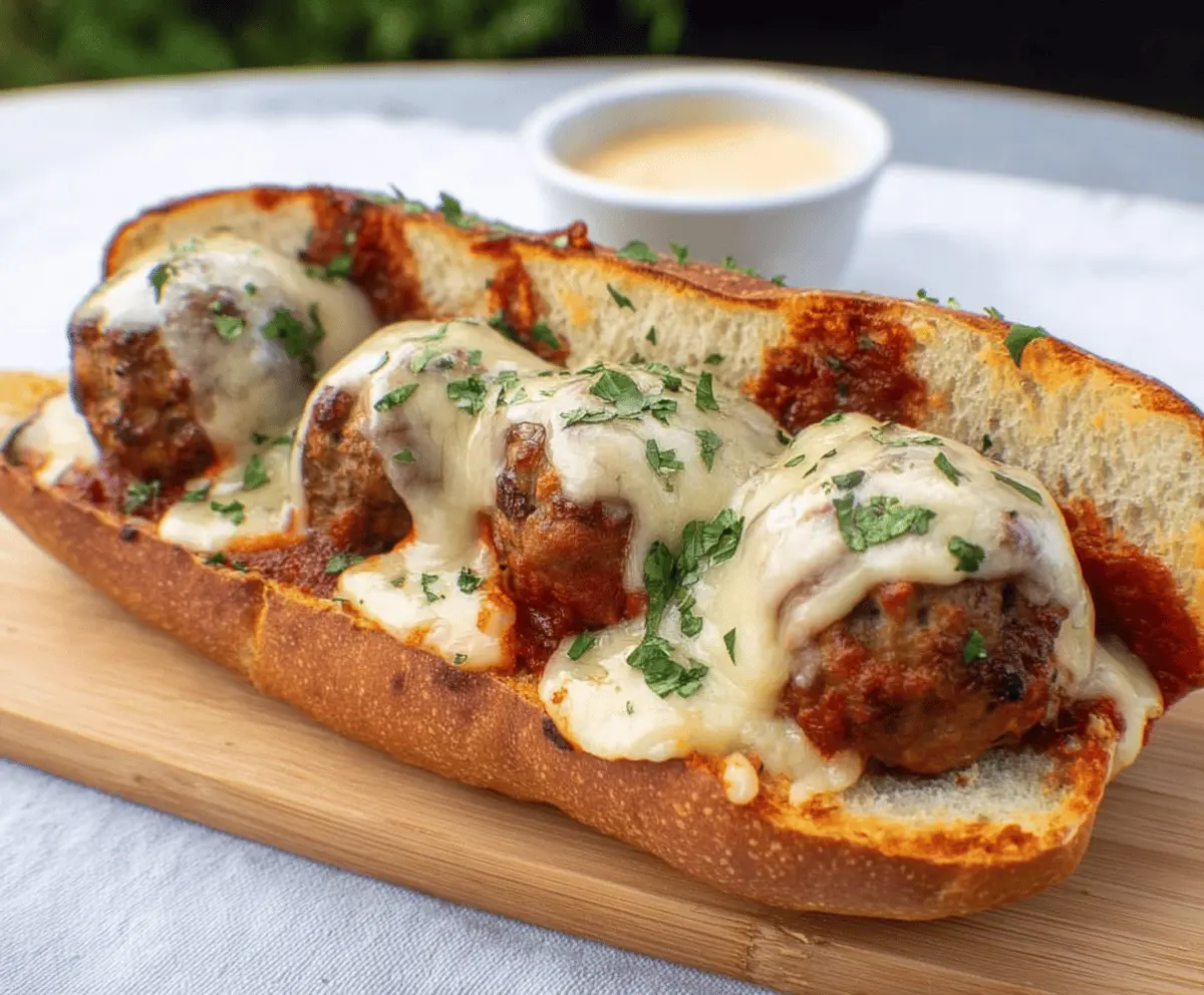 Easy Cheesy Meatball Subs
