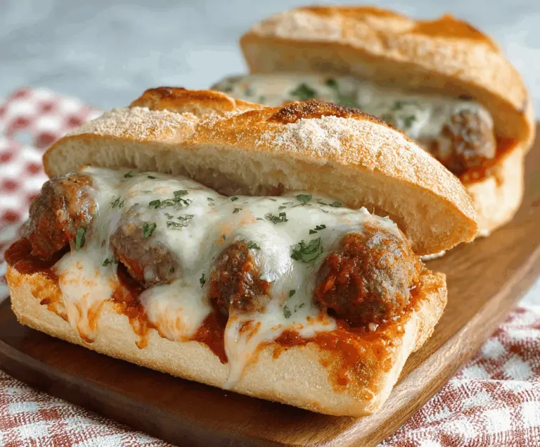 Cheesy Meatball Subs