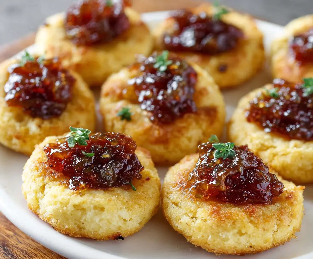 Cheesy Thumbprint Appetizers with Spicy Jelly
