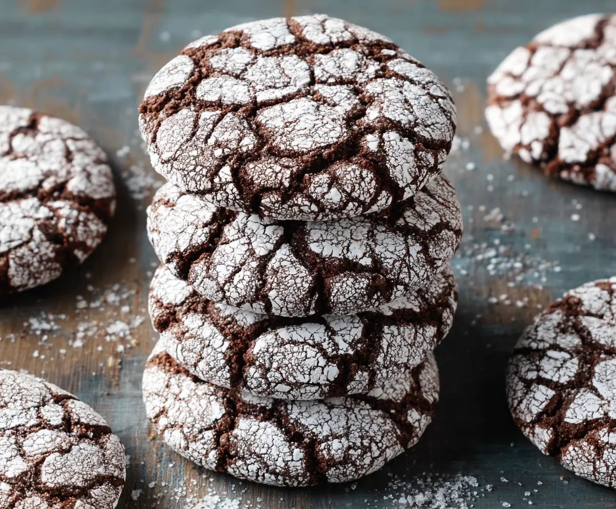 Easy Chocolate Crinkle Cookies