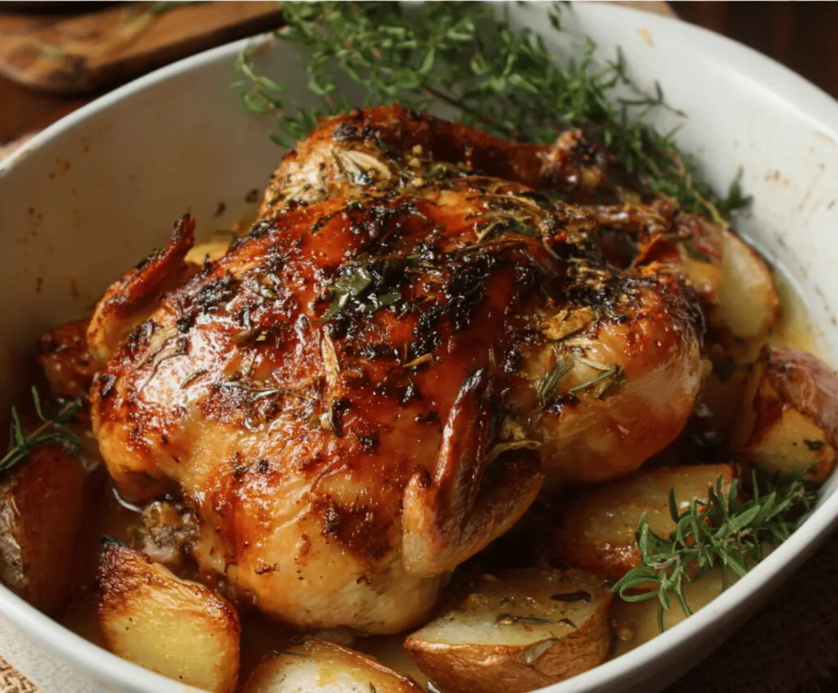 Cider Maple Roasted Cornish Hen
