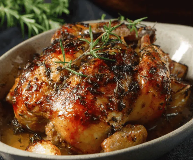 Cider Maple Oven Roasted Cornish Hen recipe