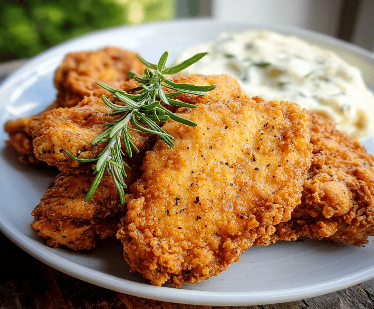 Crispy Country Fried Chicken Recipe