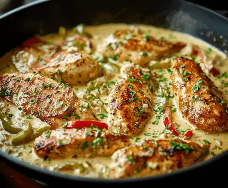 Creamy Pepperoncini Chicken Skillet