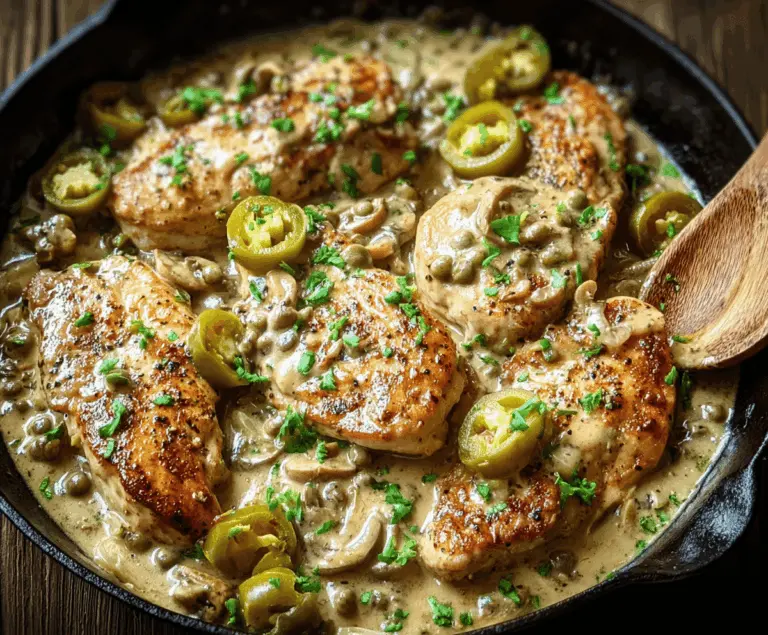 Creamy Pepperoncini Chicken Skillet