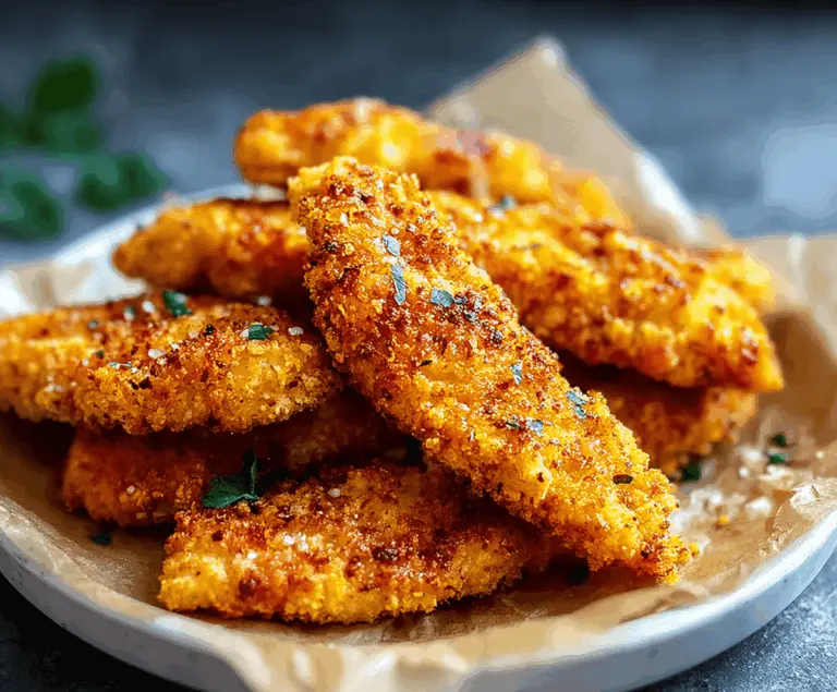 Crispy Homemade Baked Chicken Tenders