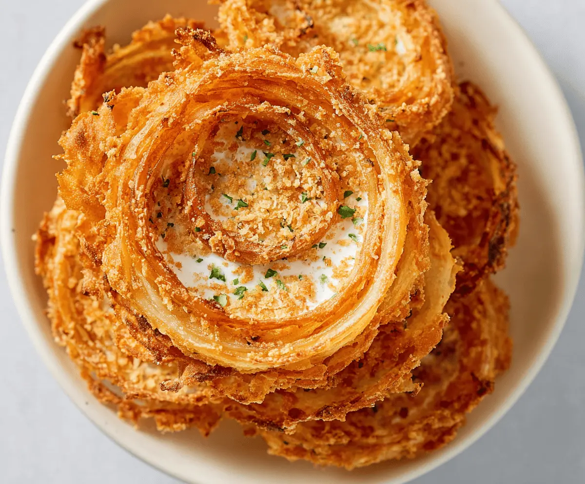 Crispy Parmesan Onion Ring Chips Recipe