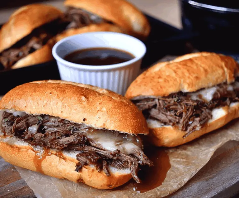 Crock Pot French Dip Sandwiches