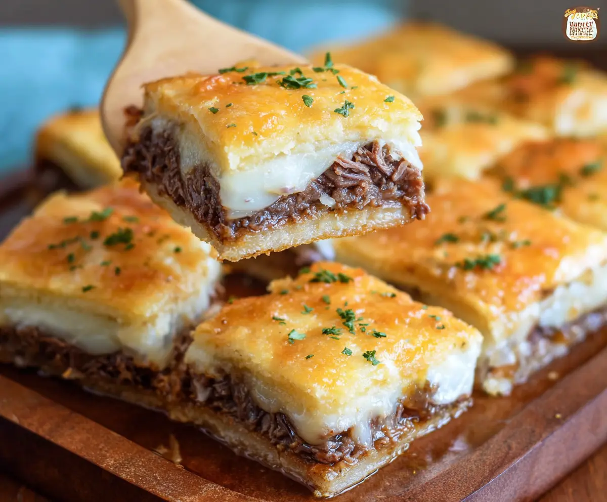 Easy French Dip Squares Recipe