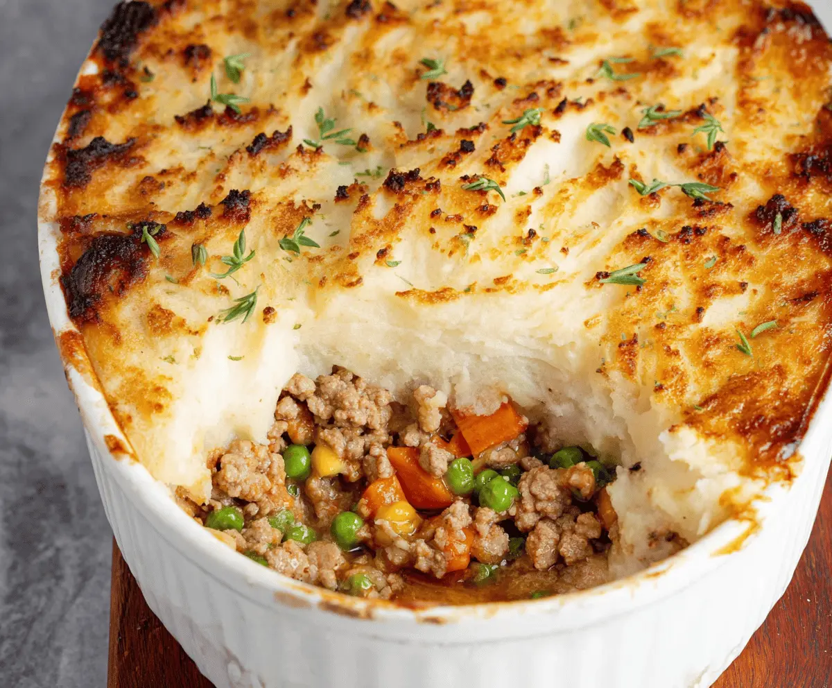 Quick & Easy Ground Turkey Shepherd's Pie