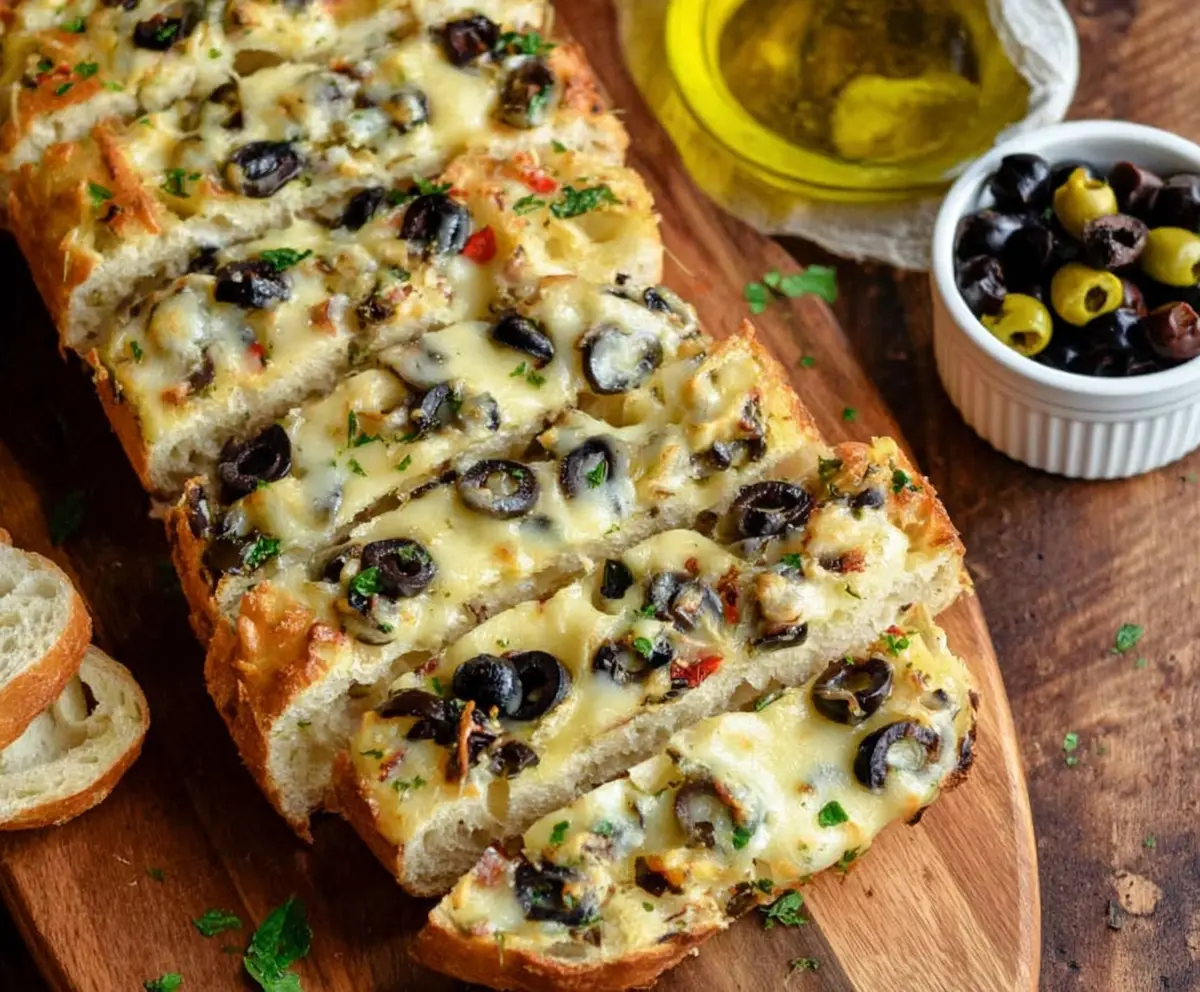 Easy Olive Cheese Bread Recipe