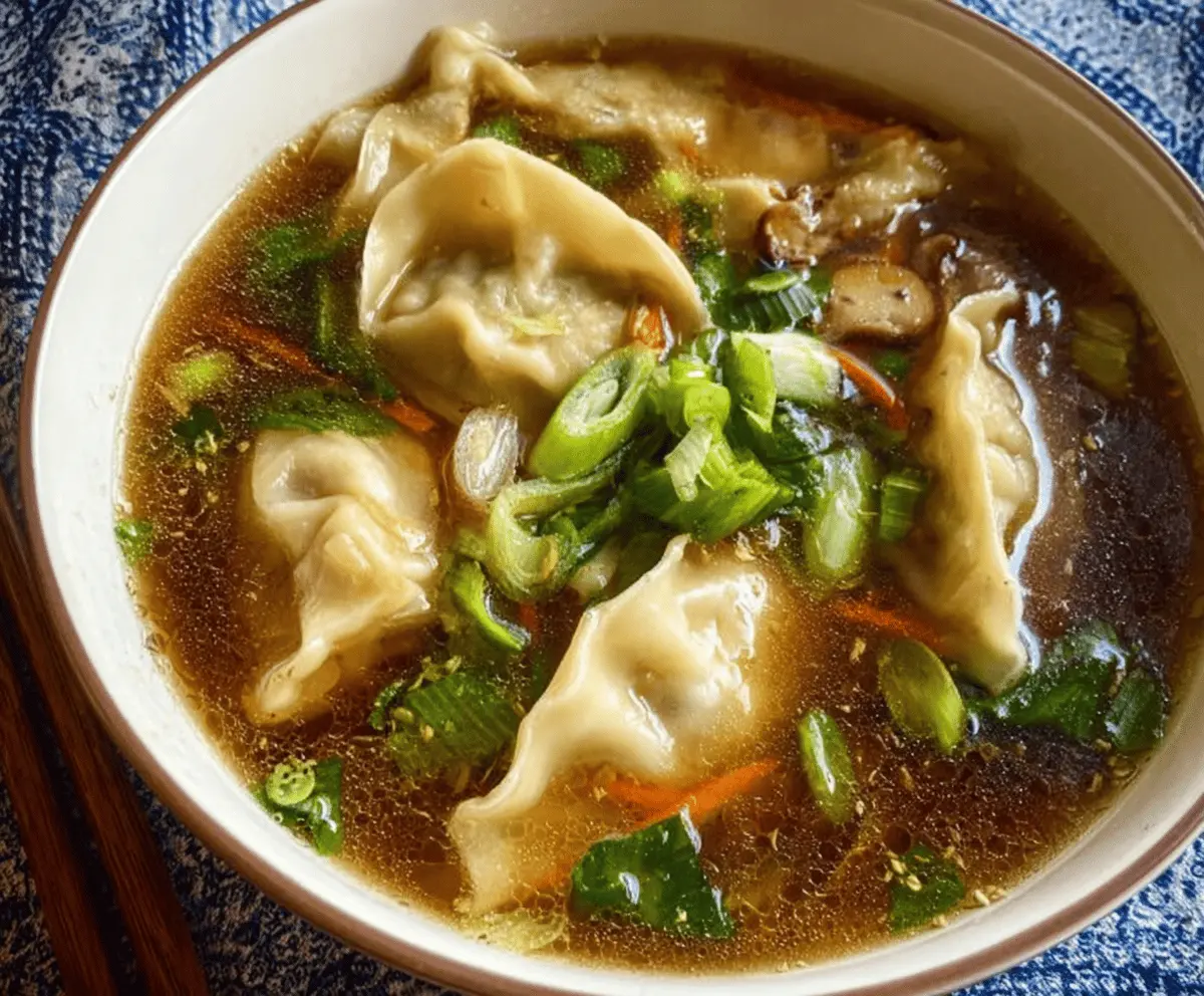 Easy Potsticker Soup Recipe