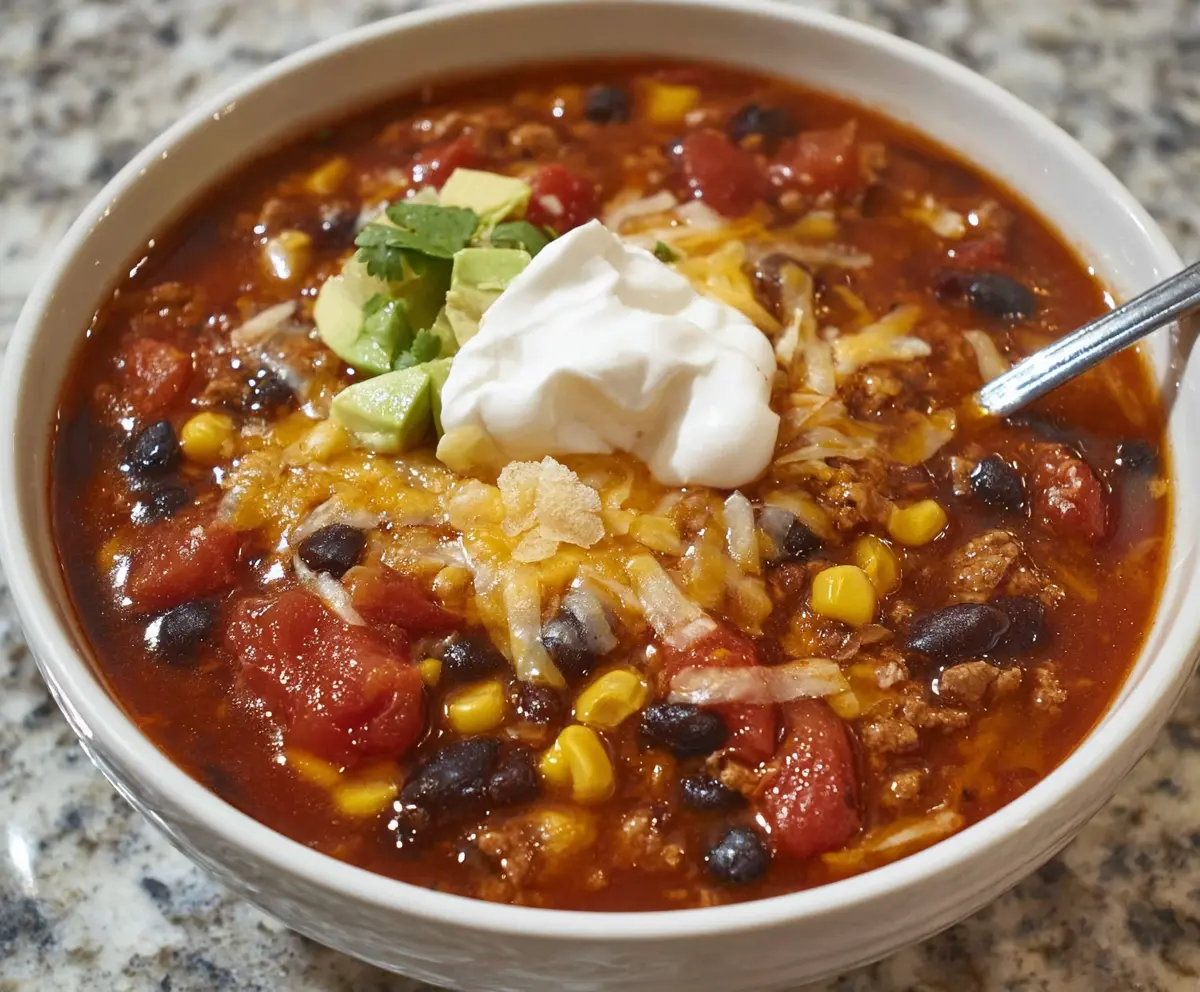 Easy Taco Soup Recipe - Quick & Savory