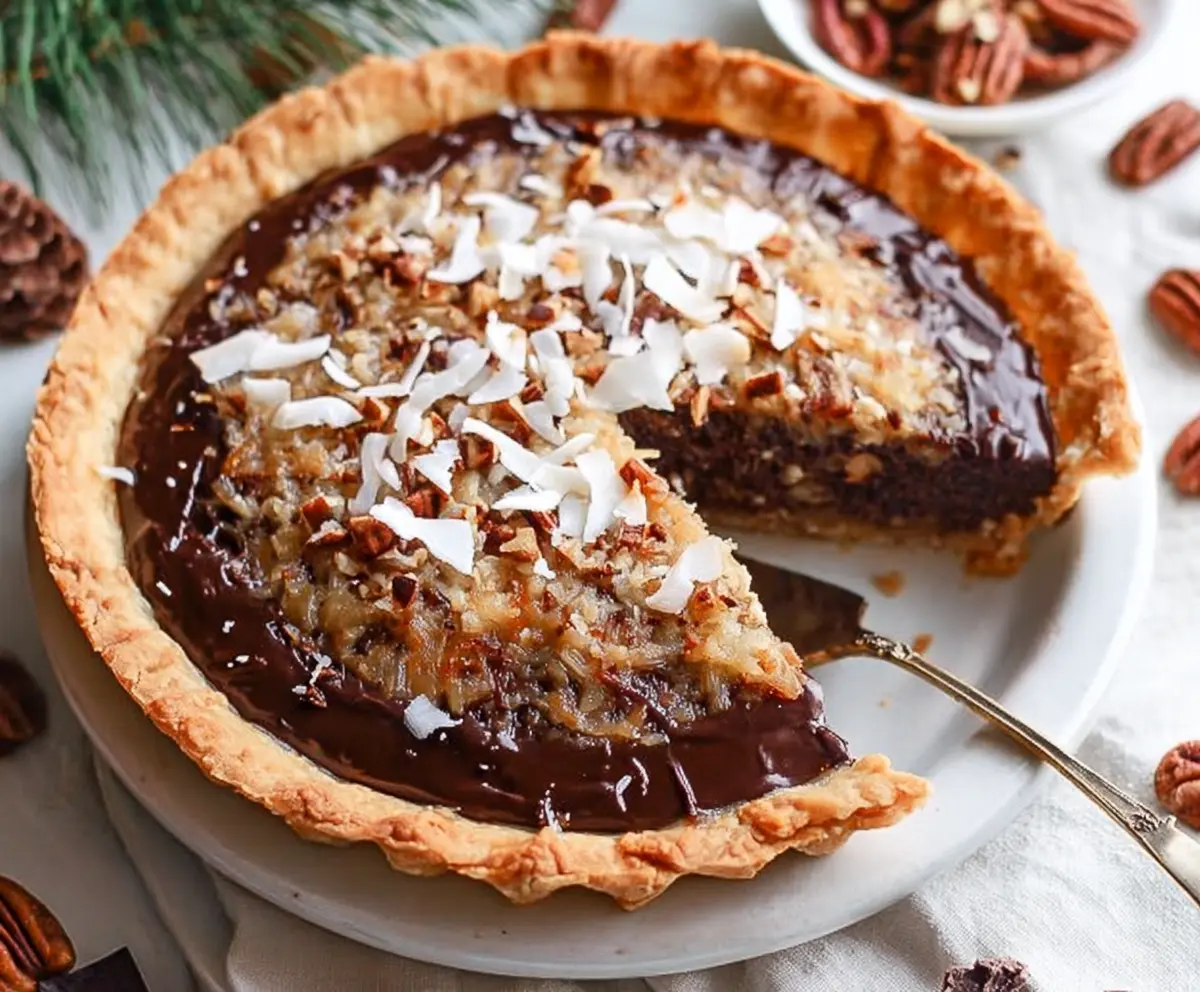 Easy No-Bake German Chocolate Pie