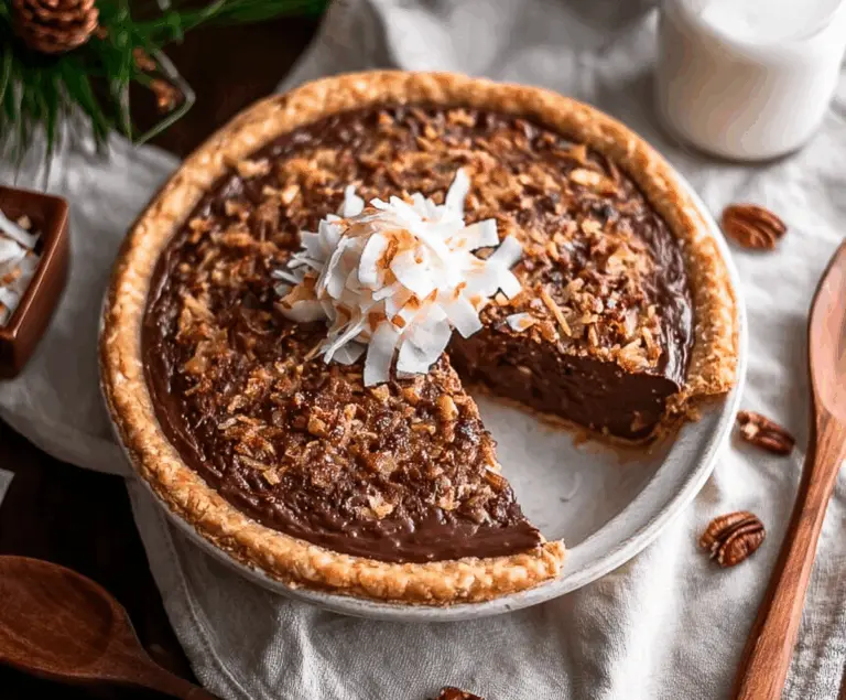 Effortless No-Bake German Chocolate Pie for a Magical Christmas