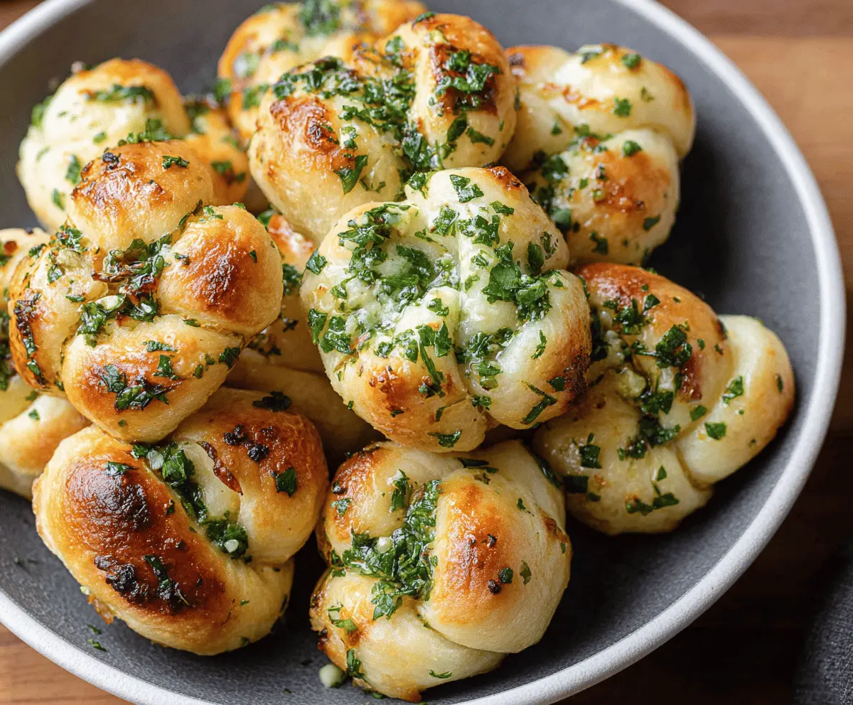 Easy Garlic Knots Recipe